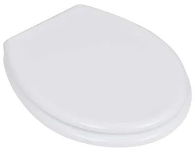 Obrázek produktu pro vidaXL Toaletní sedátko MDF víko Jednoduchý design Bílá