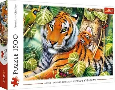 Produktbild von TREFL Puzzle Tiger mit Jungen 1500 Teile