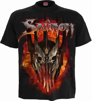 Produktbild von Lord Of The Rings T-Shirt M Sauron Metall Tee Schwarz