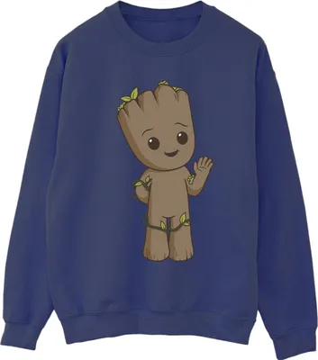 Produktbild von Marvel - "I Am Groot" Sweatshirt für Damen BI26265 (S) (Marineblau)