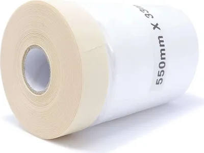 Produktbild von gws Maler-Abdeckfolie mit Kreppklebeband, 33 m x 550 mm, gelblich