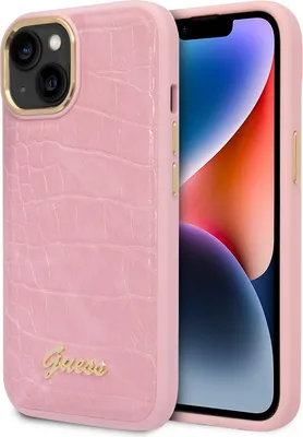 Produktbild von Guess Guhcp14Mhgcrhp Iphone 14 Plus 6,7 Rosa/Rosa Hardcase Croco Kollektion