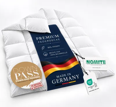 Produktbild von Gentle North Daunendecke 240x220 Federdecke – Ganzjahresdecke mit Federn & Daunen – Allergiker geeignet –  Germany – über 100 Jahre Tradition