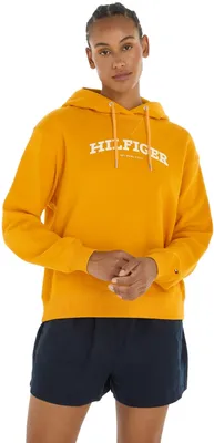 Produktbild von Tommy Hilfiger Damen Hoodie mit Kapuze, Orange (Rich Ochre), S