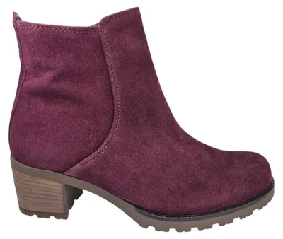 Image de Bottines violettes en cuir de mûrier Gabor Velour