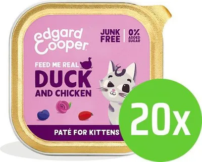 Immagine prodotto di Pâté per gattini Anatra/Pollo 85 g Edgard & Cooper