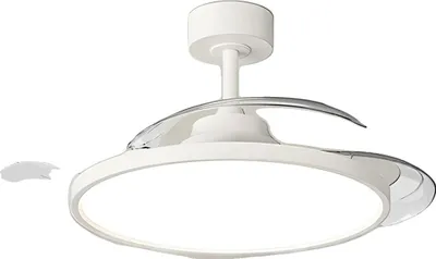 Immagine prodotto di Ventilatore da soffitto, telecomando, regolazione continua dell'intensità luminosa, palo lungo, APP con regolazione dell'intensità luminosa tramite telecomando