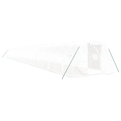 Immagine prodotto di Serra con telaio in acciaio bianco 72 m² 24x3x2 m