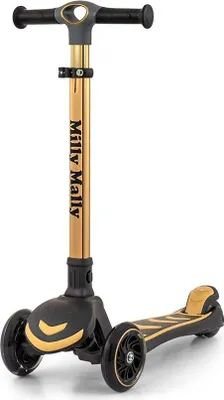 Produktbild von Milly Mally Boogie Scooter – Dreirädriger Kinderroller mit LED-Lichtern, höhenverstellbar, rutschfest, leicht und stabil Kinder ab 3 Jahren