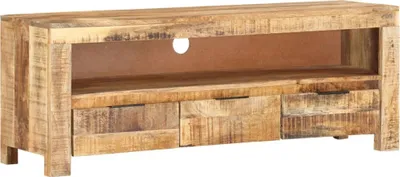 Image de Meuble TV 110x30x40 cm Bois de manguier brut