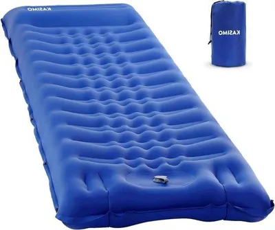 Produktbild von Famanu Schlafmatte Ultralight mit integrierter Pumpe und Kissen - ideal für Camping und Reisen