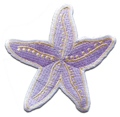 Produktbild von Seestern Tiere - Aufnäher, Bügelbild, Aufbügler, Applikationen, Patches, Flicken, Zum Aufbügeln, Größe: 7,7 x 7,3 cm
