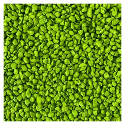 Produktbild von 2-3 mm Dekosteine, grobkörniger Farbsand, 1 kg, GRÜN