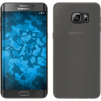 Produktbild von PhoneNatic Case kompatibel mit Samsung Galaxy S6 Edge Plus - grau Silikon Hülle Slimcase Cover