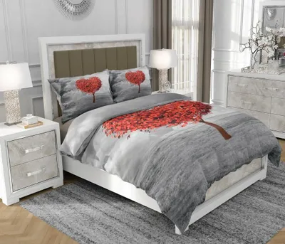 Produktbild von Bettwäsche 200x220 cm + 2x70x80 cm, 3-teilig, 100% Baumwolle, Satin, Reißverschluss, Bunt - SOVIO | So.0235