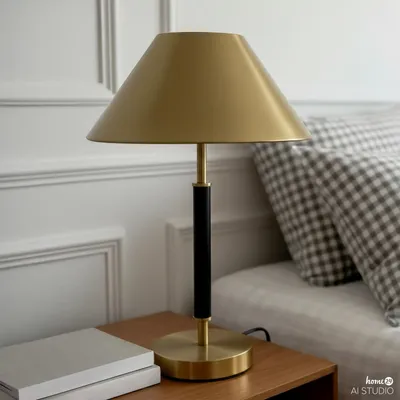 Produktbild von home24 Tischleuchte - Eisen - Gold