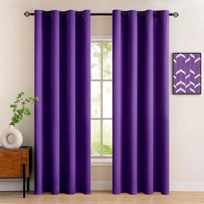 Produktbild von Famanu Verdunkelungsvorhang - 2,25 m x 1,4 m, lila