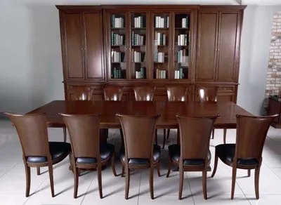 Produktbild von Hochwertiger Konferenztisch Set Tisch 10x Stühle Möbel Holz Tische Büro Luxus