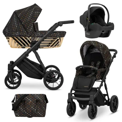 Produktbild von Kinderwagen Kunert Ivento Glam 3in1 – Farbe: Black Style
