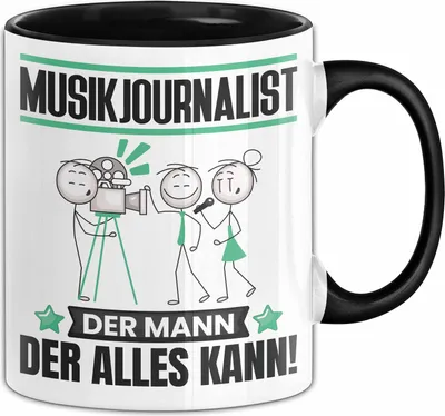 Produktbild von Musikjournalist Tasse Geschenk für Musikjournalist Der Mann Der Alles Kann Geschenkidee zum Geburtstag (Schwarz)