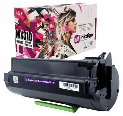 Produktbild von Inkdigo Toner 60F2H00 für Lexmark MX310dn, MX410de, MX510de, MX511de – Schwarz, 10000 Seiten,
