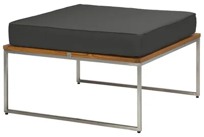 Produktbild von home24 Loungeset - 7-teilig - Webstoff / Teak Massiv
