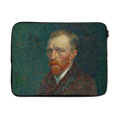 Produktbild von MuchoWow® Laptop Hülle 17 Zoll Laptoptasche Kunst - Van Gogh - Alte Meister - Selbstporträt - Zipper - Schutzabdeckung