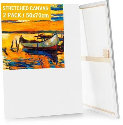 Produktbild von Schilderleinwand Set 2 Stück, große Leinwand 80 x 100 cm, ideal für Künstler und Hobbyisten
