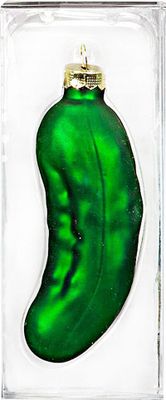 Christbaumschmuck Glas Weihnachtsgurke 10.5cm, 1 Stück