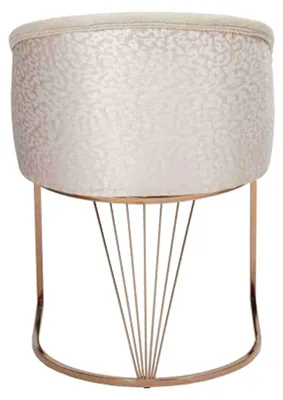 Produktbild von Polsterstuhl Esszimmerstuhl Holzstuhl Küchenstuhl Weiß Modern Gold