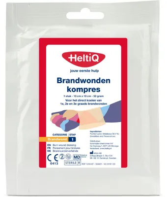 Produktbild von HeltiQ Verbrennungskompresse (1 Stück)