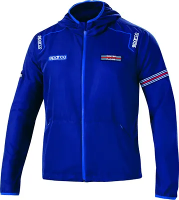 Zdjęcie produktu dla Wiatroszczelna kurtka robocza Sparco 02405MRBM3 Martini Racing, niebieska, L