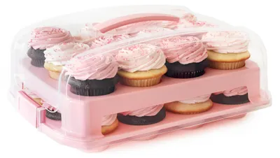 Transportbox für 24 Muffins/Cupcakes, 2 Etagen, BPA-frei