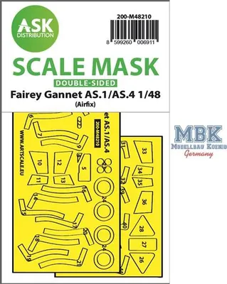 Obrázok produktu pre Artscale ASK200-M48210 Fairey Gannet AS.1/AS.4 obojstranná maska (Airfix)