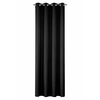 Produktbild von Eurofirany RITA Vorhang 140x250 Ösen Schwarz