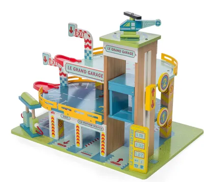 Produktbild von Le Toy Van Le Grand Garage, 3 Jahr(e), Holz, Mehrfarbig