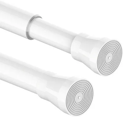 Produktbild von Famanu Duschvorhangstange verstellbar 72-145 cm - Edelstahl, ohne Bohren
