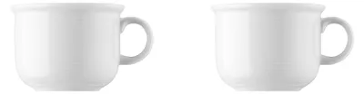 Produktbild von 2 x Kaffee-Obertasse - Trend Weiß - Thomas - 11400-800001-14742 Porzellan Geschirr -