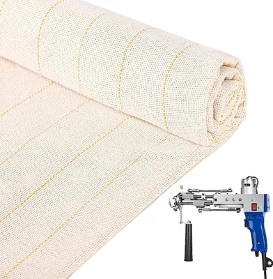 Zdjęcie produktu dla Tkanina tuftingowa, podkład podstawowy, wielokrotnego użytku, BIAŁA, 1,5x10m