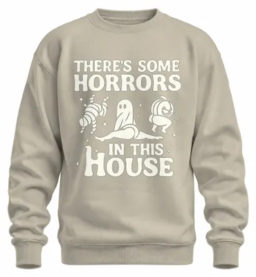 Immagine prodotto di There's Some Horrors In This House Halloween Geist Twerking Lustig Unisex Felpa Pullover, Natur, XL