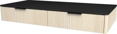 Produktbild von Devo Waschtischunterschrank mit 2 Schubladen Lotos BxHxT 110 x 16 x 53 cm Frontfarbe structure avola cremeweiß