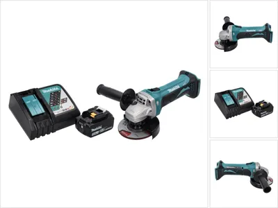 Produktbild von Makita DGA 452 RT1 Akku Winkelschleifer 18 V 115 mm + 1x Akku 5,0 Ah + Ladegerät