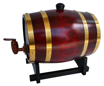 Productafbeelding van Vintage Eiken Wijnvat met Standaard voor Whisky en Dinerpartijen