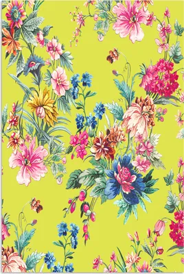 Produktbild von MuchoWow® Poster Blumen - Farben - Pastell 80x120 cm - Papierdruck
