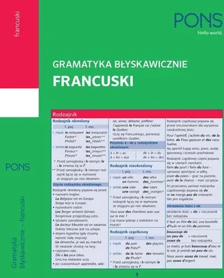 Zdjęcie produktu dla PONS Francuska Gramatyka Ściągawka do Nauki