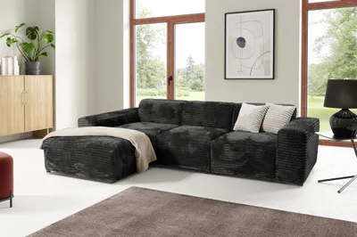 Produktbild von KEF Ecksofa Bali – L-Form – 290x69x190 cm – Möbel für Wohnzimmer – Wellenfederung + hochelastischer Schaumstoff – Polsterstoff – Linksseitig - Tillia 100