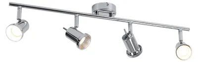 Produktbild von LED Deckenleuchte, Chrom, verstellbare Strahler, L 63 cm