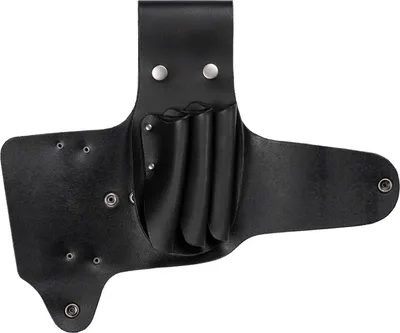 Produktbild von Karlowsky andMORE Scherenhalfter mit 5 Steckfächern 25 x 11 cm Friseurbedarf Leder Schwarz