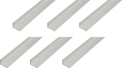 Produktbild von Alberts 6 x Winkelprofil, Aluminium, silberfarbig eloxiert, 25 x 15 x 1,5 mm, Länge 2 m
