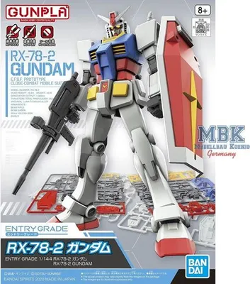 Produktbild von BANDAI BAN5061064 EG RX-78-2 Gundam 14 cm